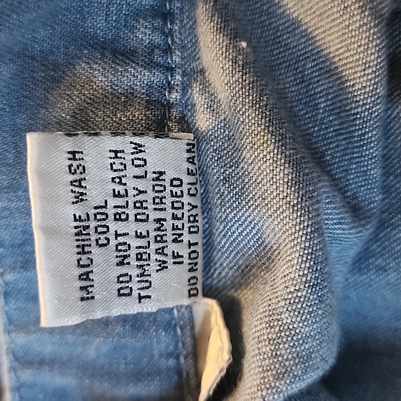 Cathy Daniels Woven Chambray Denim Blue Pull On Wide Leg Jeans Size Medium - Picture 12 of 12